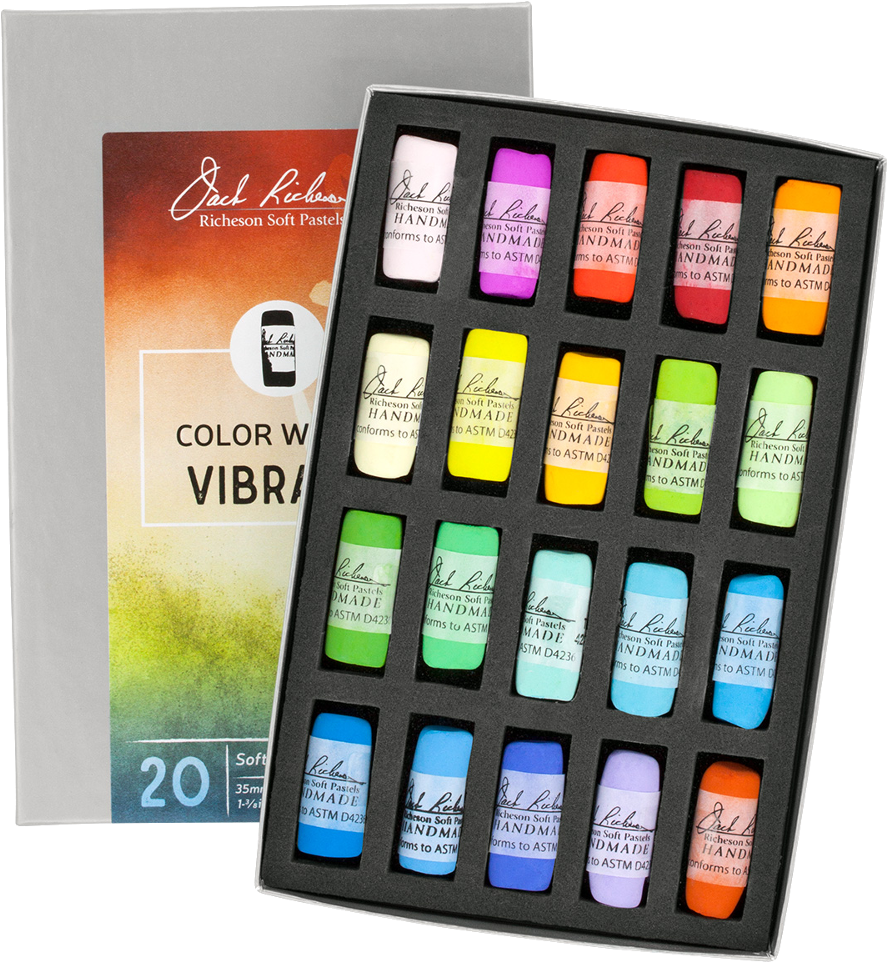 Richeson Soft Handrolled Pastels Set Of - Richeson Soft Handrolled Pastels Set Of 20 - Color: (1000x1000), Png Download