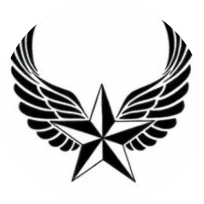 Image Nautical Star Tattoos Hd Png Images - Nautical Star Tattoo With Wings (400x400), Png Download