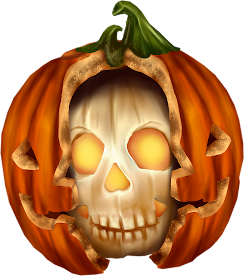 Citrouille Halloween Png (485x550), Png Download