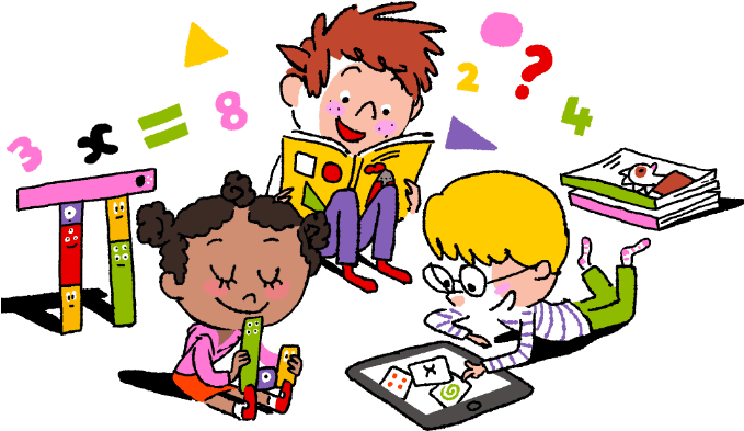 Learning Cilpart Luxury Inspiration - Kids Learning Math Clipart (678x402), Png Download
