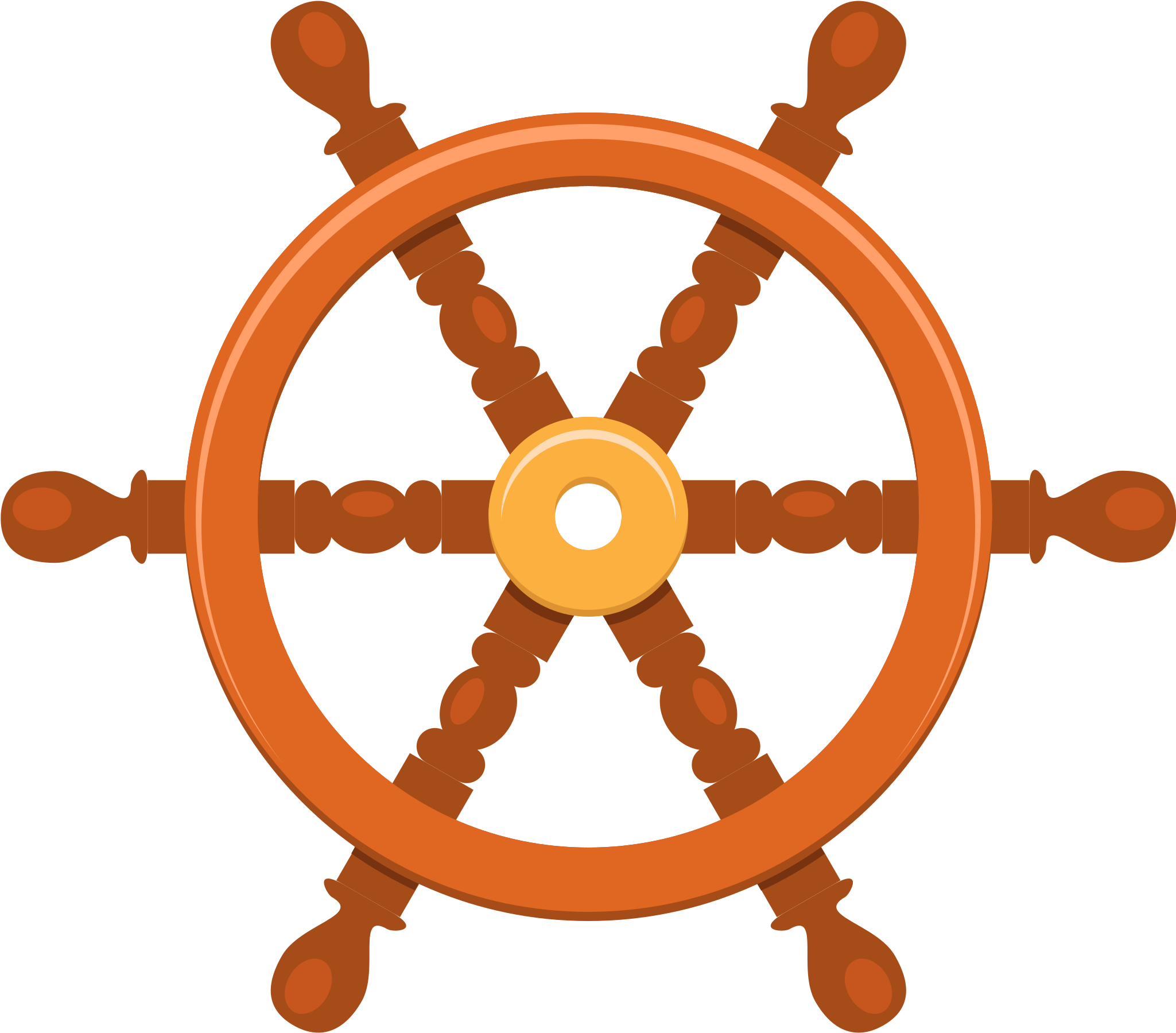 Ship Wheel - Volante De Un Barco (2048x2048), Png Download