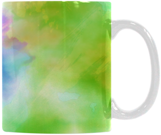 Watercolor Abstraction 02 White Mug - Mug (500x500), Png Download