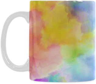 Watercolor Abstraction 02 White Mug - Watercolor Paint (500x500), Png Download