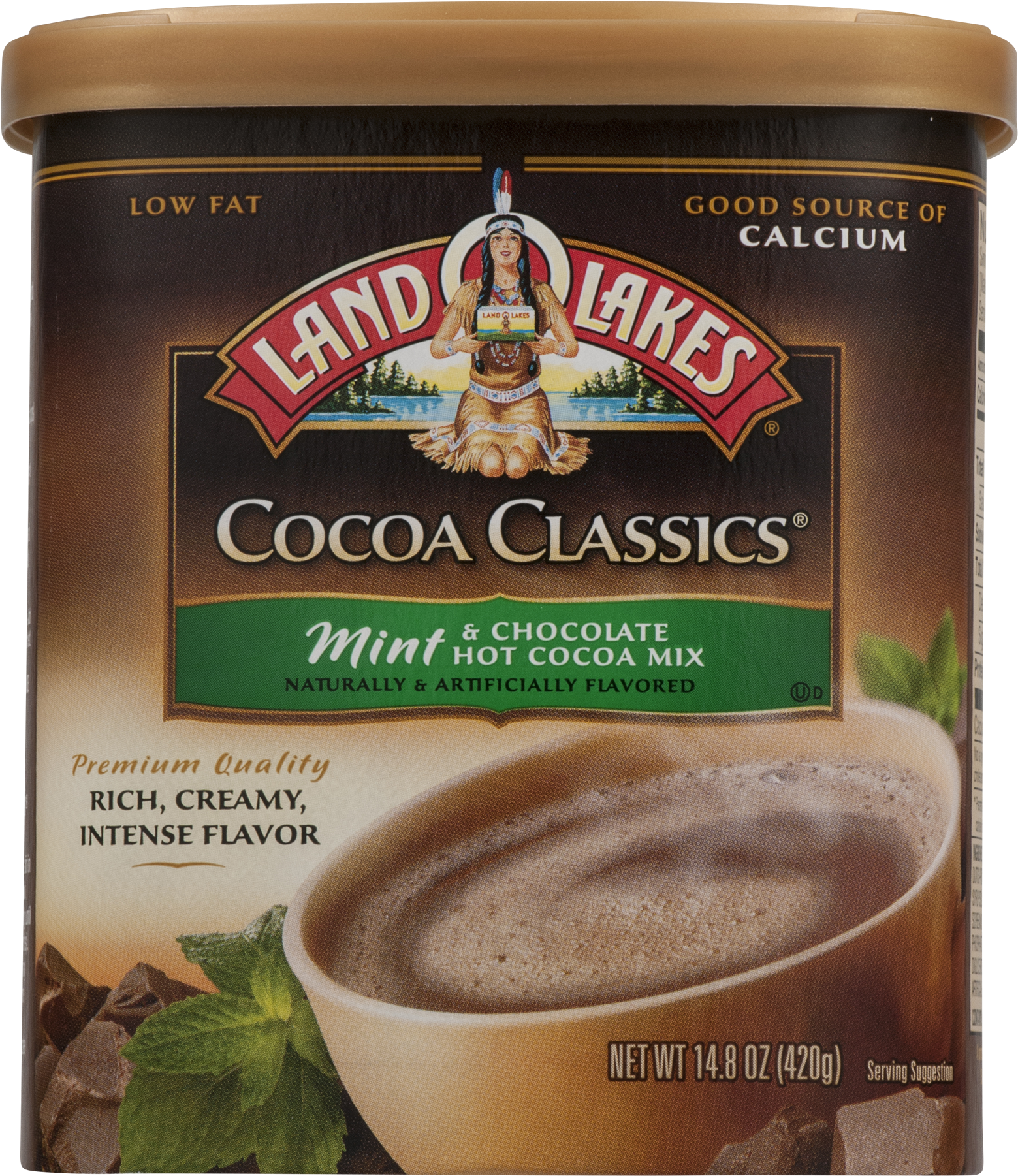 Land O Lakes Cocoa Classics Mint & Chocolate Hot Cocoa - Land O Lakes Cocoa Classics Hot Cocoa Mix, Mint & (1800x1800), Png Download
