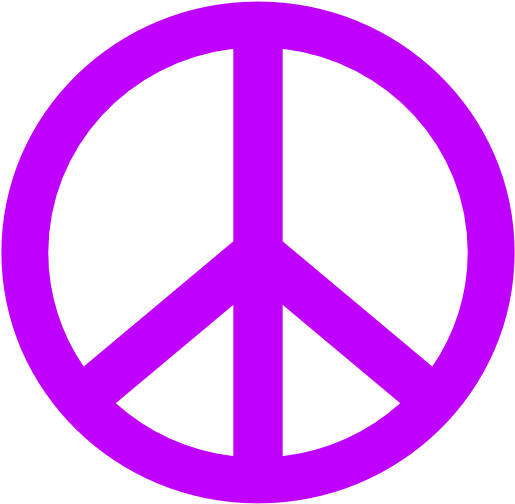 Peace Sign Clipart Social Justice - Pink Peace Sign (532x532), Png Download