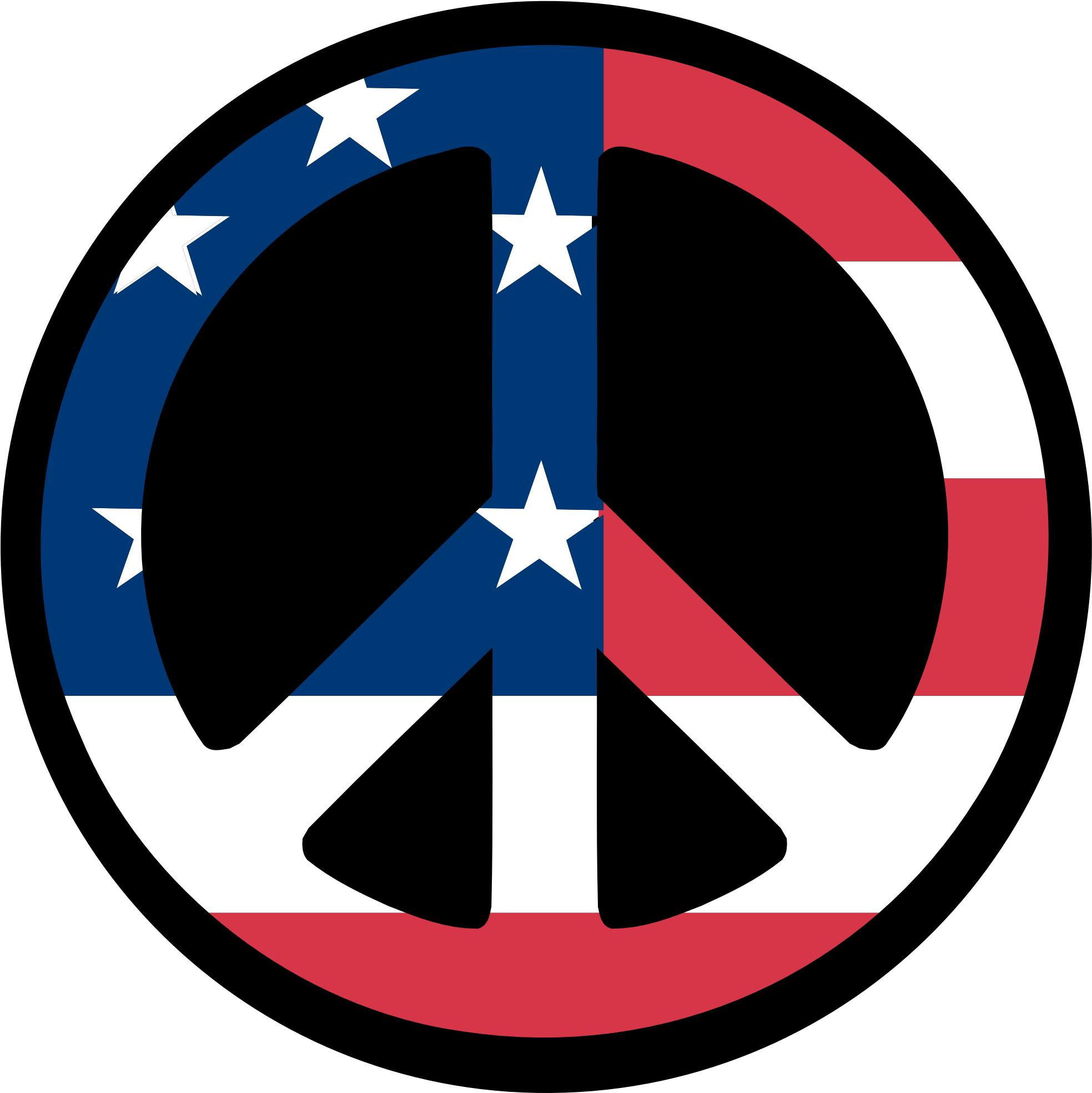 Us Flag Peace Symbol 1969px 166 - American Symbols Of Peace (1969x2105), Png Download