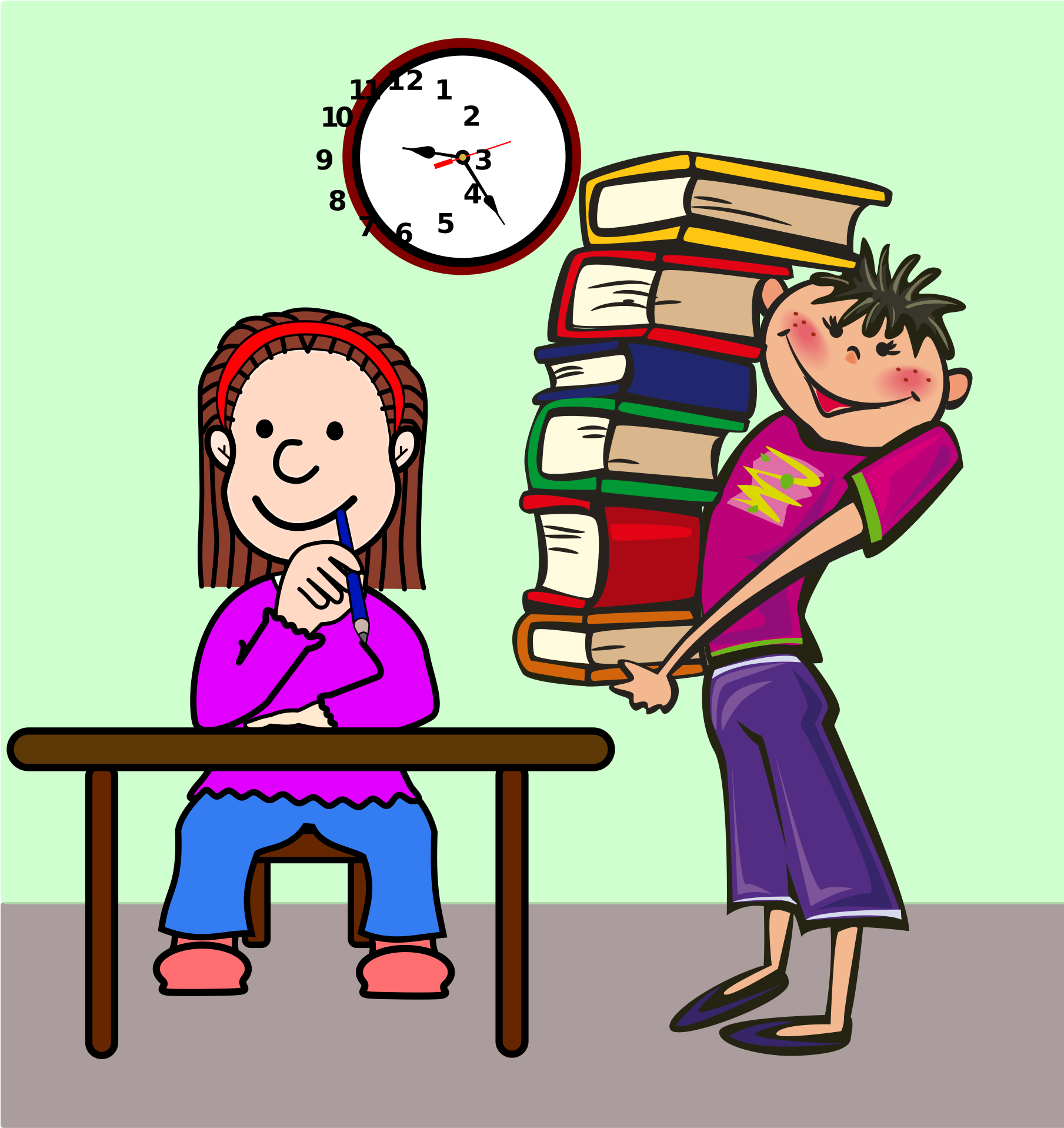 Clipart Library Download Math Cliparts Shop Of - Study Clipart (687x720), Png Download