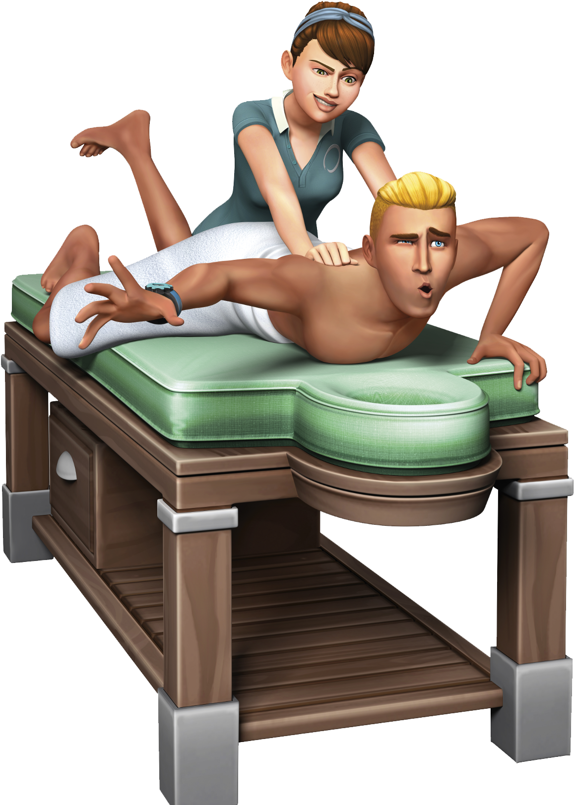 The Sims 4 Spa Day Official Boxart Render - Sims Spa Day (1428x1713), Png Download