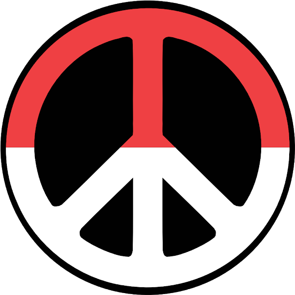 Peace Sign Icon - Logo Peace Png (444x444), Png Download