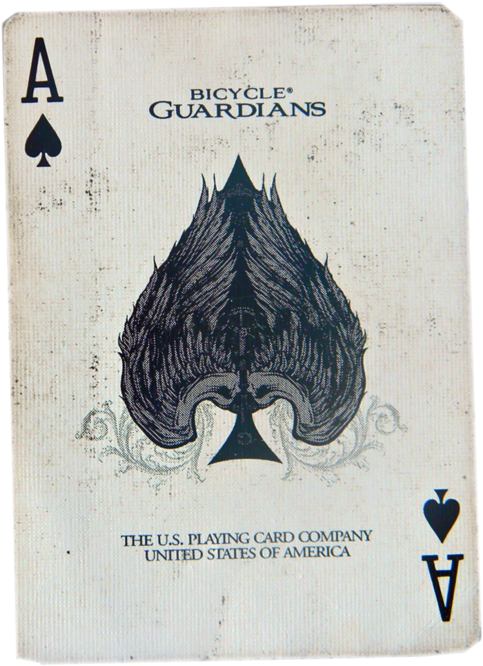 Ace Card Stock By Sherubichan - Bicycle Guardians Deck Playing Cards (771x1036), Png Download
