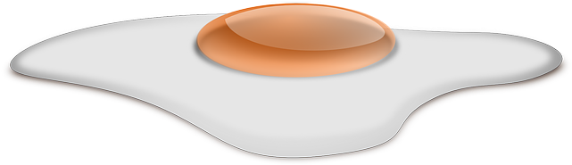 Fried Egg, Egg Sunny Side Up, Overeasy, Egg, Egg Yolk - Over Easy Egg Png (640x320), Png Download