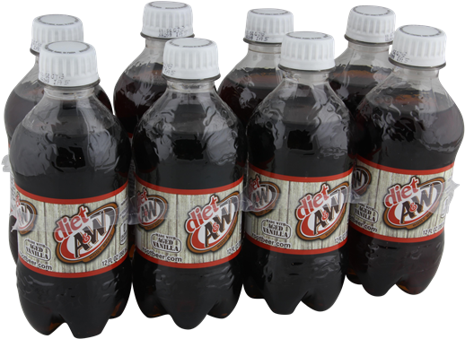 Diet A&w Root Beer 8 Pack - A&w Root Beer (600x438), Png Download
