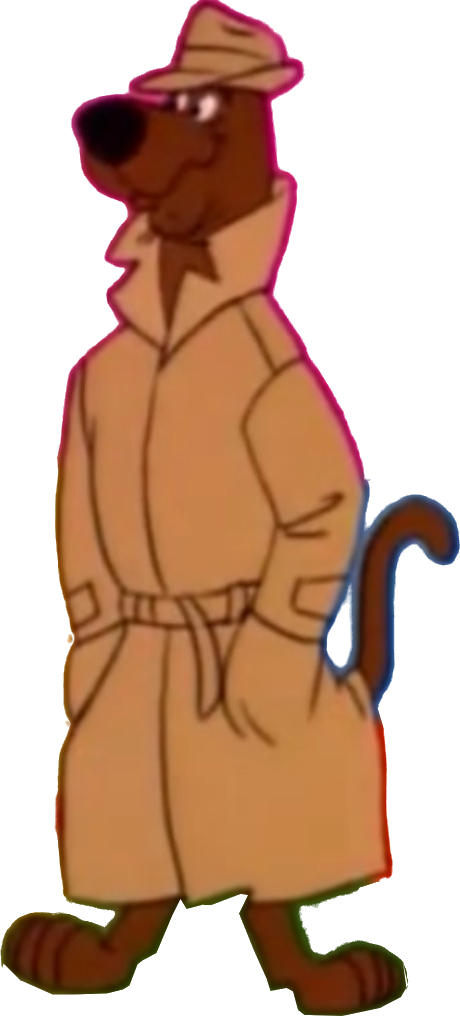 Scooby-doo As A Detective - Cartoon (460x1016), Png Download