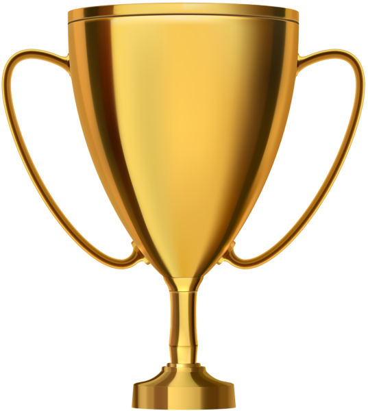 Gold Trophy Cup Transparent Png Clip Art - Trophy Image Transparent Background (537x600), Png Download