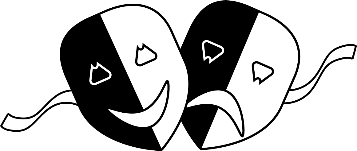 Theatre Masks Png - Mime En Png (1182x506), Png Download