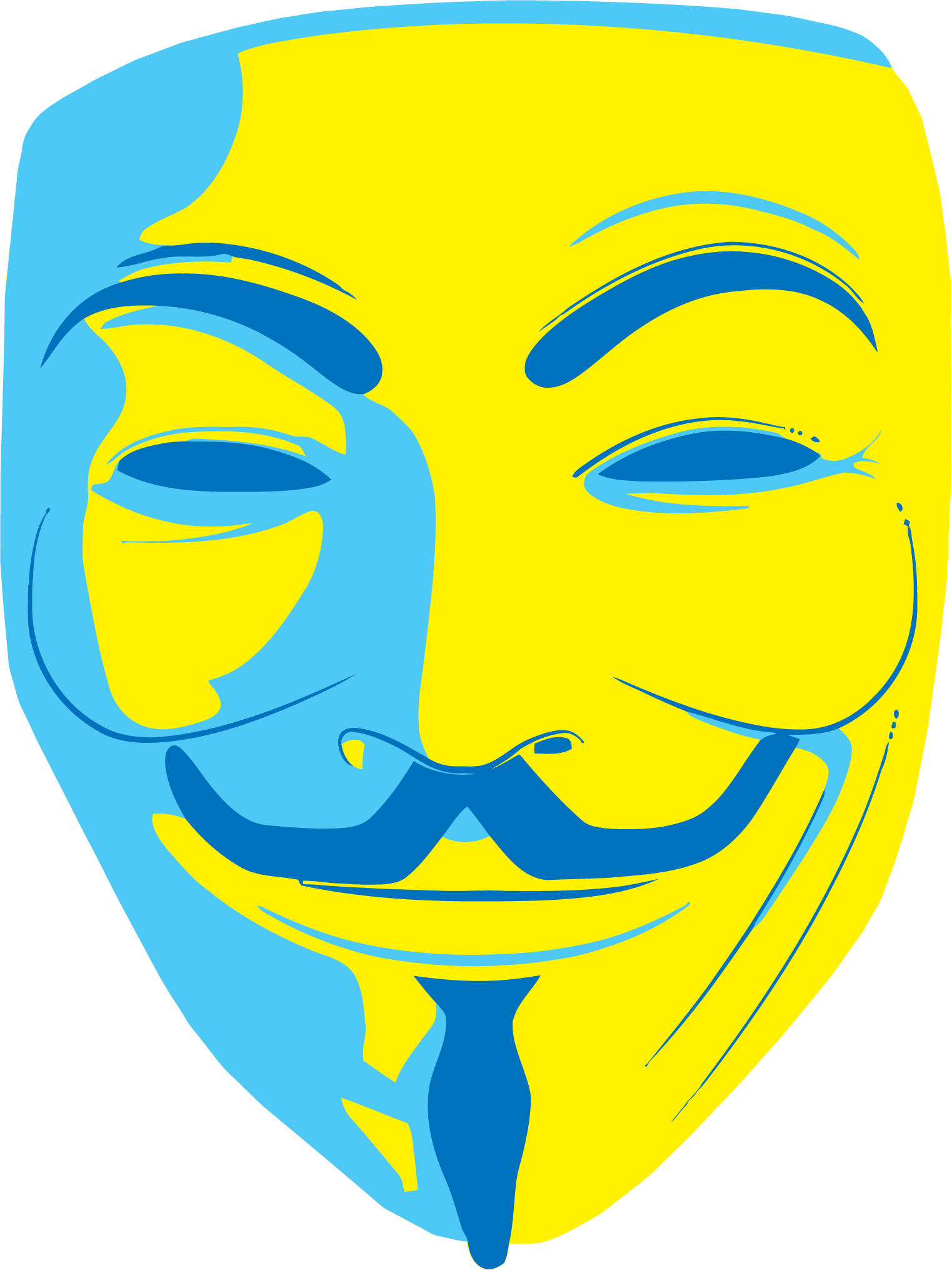Anonymous Mask Clipart Png Image - Anonymous Mask Transparent (1523x2031), Png Download