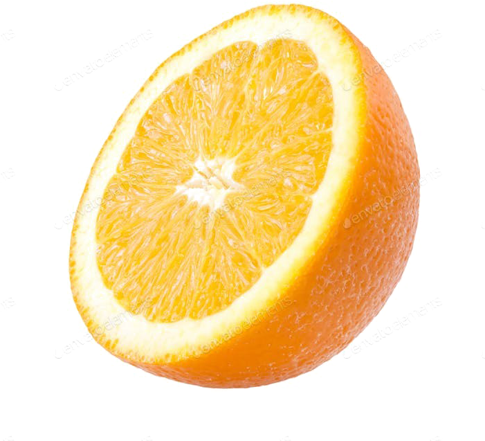 Half Orange Png Transparent Image - Half Orange Png Transparent (700x700), Png Download