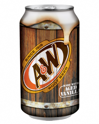 Aw Root Beer 355ml - A&w Root Beer Soda Can 355ml (399x499), Png Download