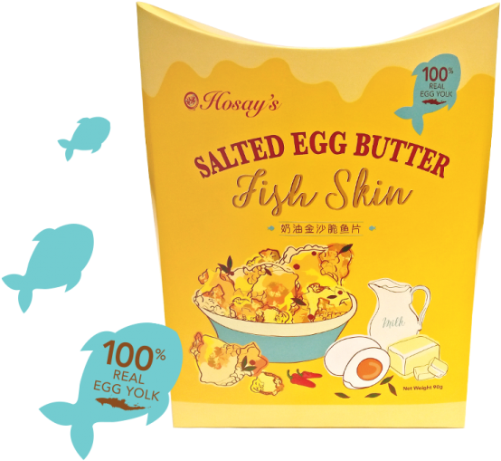 Salted Egg Butter Fish Skin 90g - Salted Duck Egg (700x667), Png Download