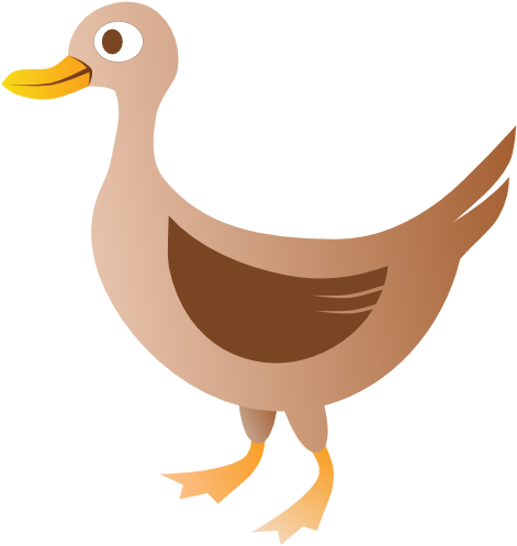 Cute Duck Png High-quality Image - Farm Animals Clipart Png (555x555), Png Download