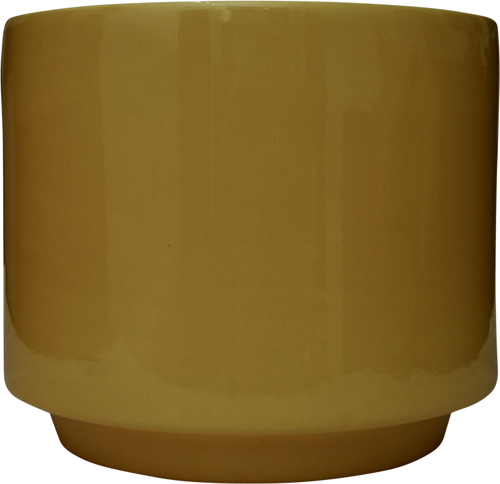California Pottery Egg Yolk Yellow Planter - Yolk (1879x1820), Png Download