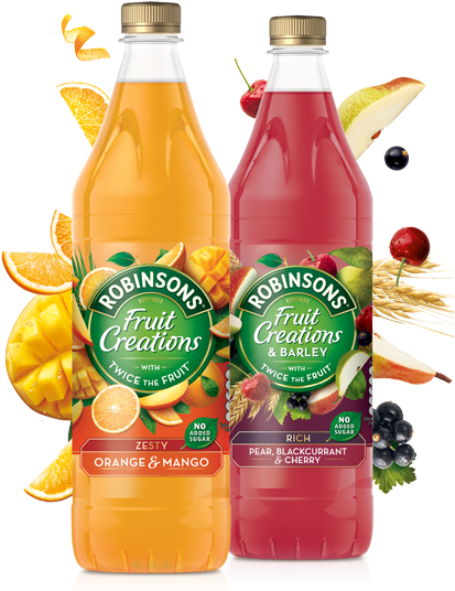 Homepage Carousel Packshot Fruit Creations - Robinsons Orange And Mango (422x545), Png Download