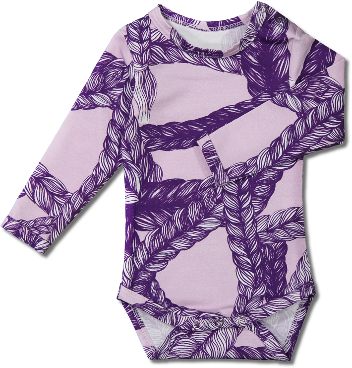 Body Rei Braid Purple 60-90cm - Pattern (800x800), Png Download