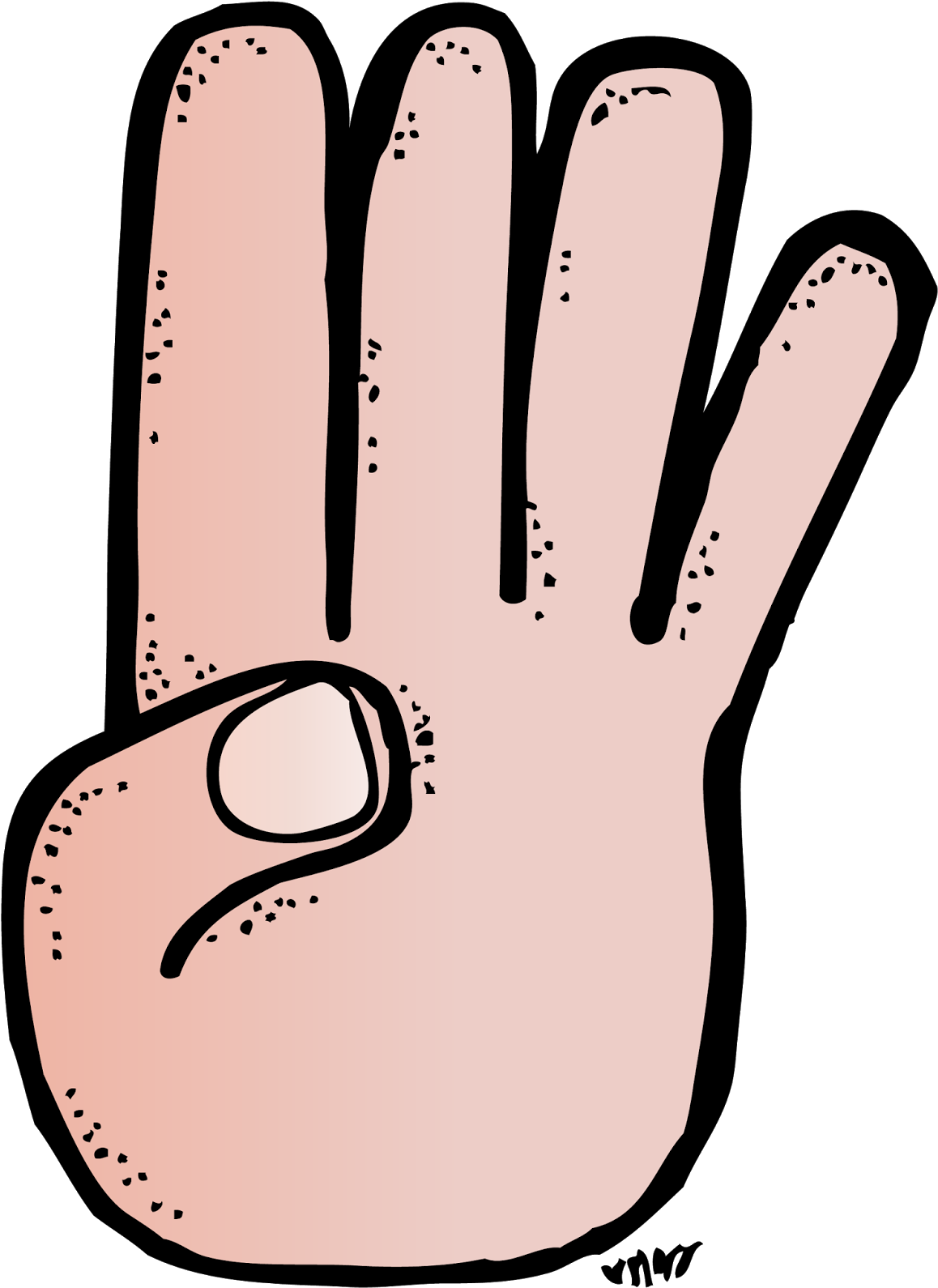 1160 X 1600 2 - 4 Finger Clipart Png (1160x1600), Png Download