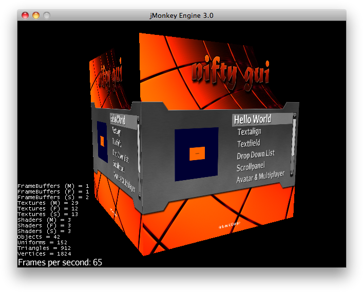 Typically You Define A Key To Switch The Gui On And - Nifty Gui (720x582), Png Download