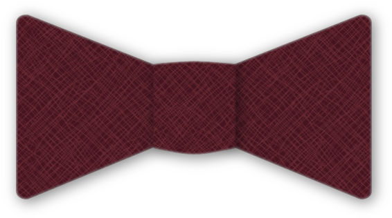 Burlap Crosshatch Bow Tie - Plaid (600x600), Png Download