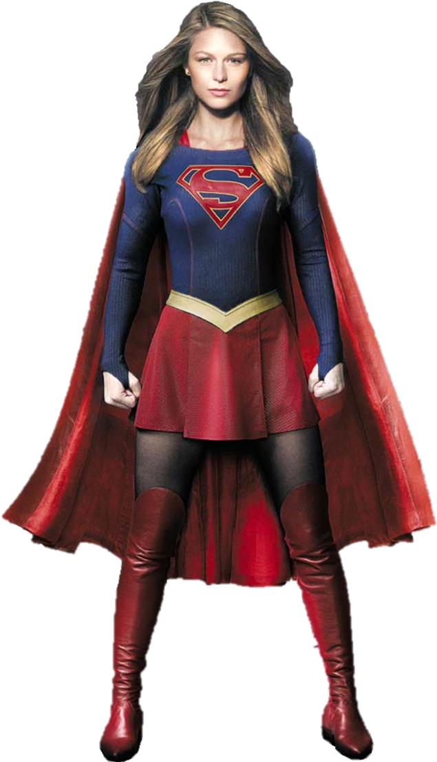 646 X 1125 6 0 - Supergirl Png (646x1125), Png Download