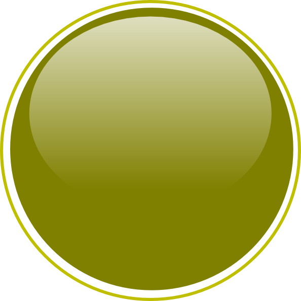 Glossy Olive Green Button Svg Clip Arts 594 X 595 Px (594x595), Png Download