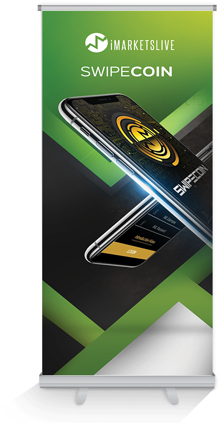 Swipe Coin - Retractable Banner - Banner (906x922), Png Download