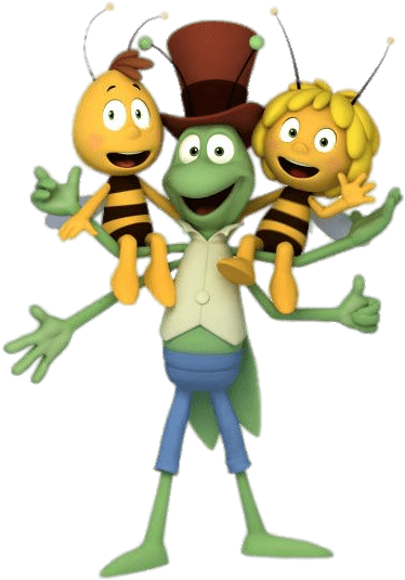 Maya And Her Friends - Maya De Bij Willy (504x650), Png Download