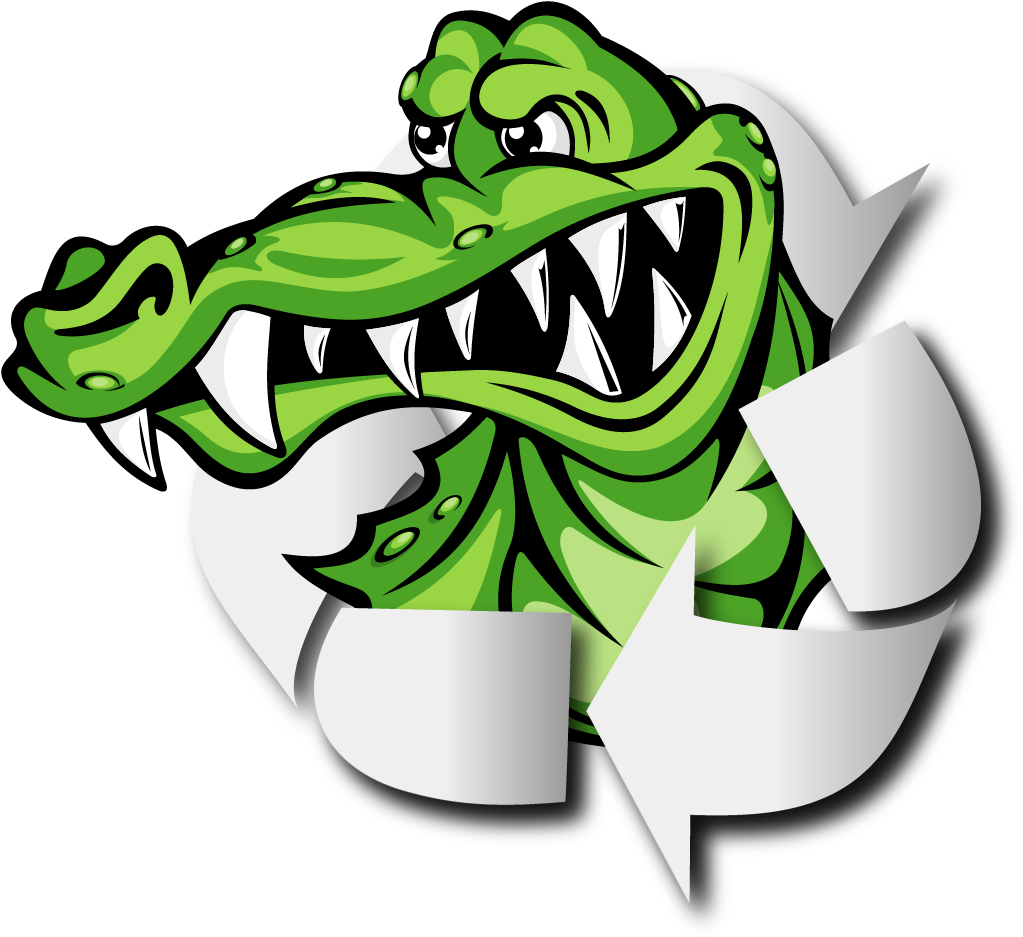 Gator's Metal Recycling - Angry Crocodile Vector Png (1068x1068), Png Download
