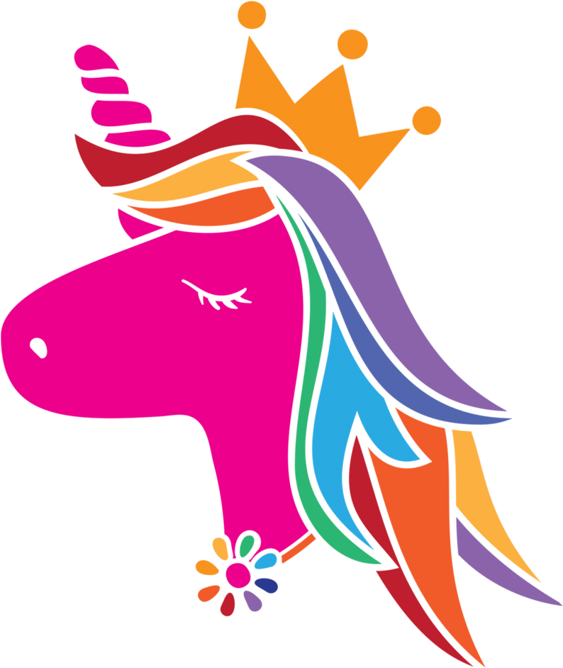 Sq Princess Unicorn - Illustration (1000x1000), Png Download