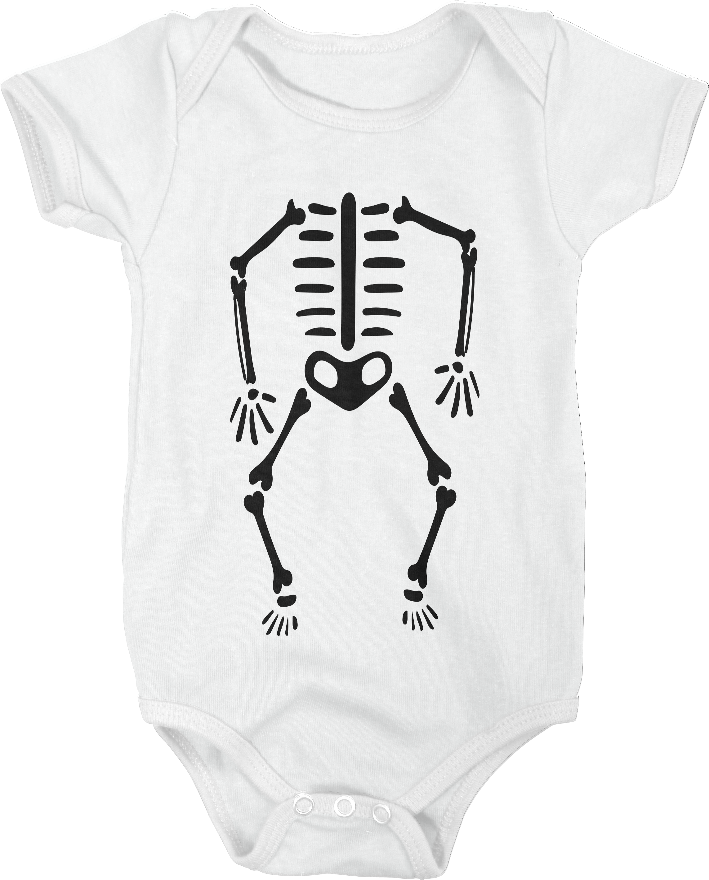 Halloween Skeleton Baby Grow - Swimwear (3402x3834), Png Download
