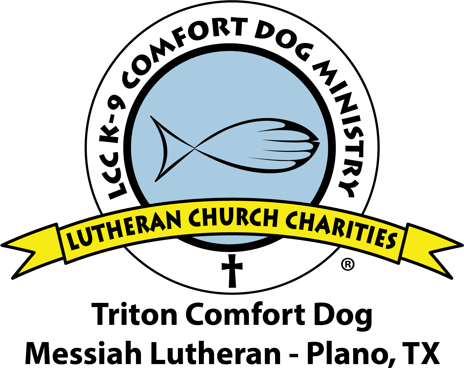 Comfort Dog Ministry » K-9 Logo Messiah Plano Tx Embroidery - Lutheran Church Charities (1770x1424), Png Download