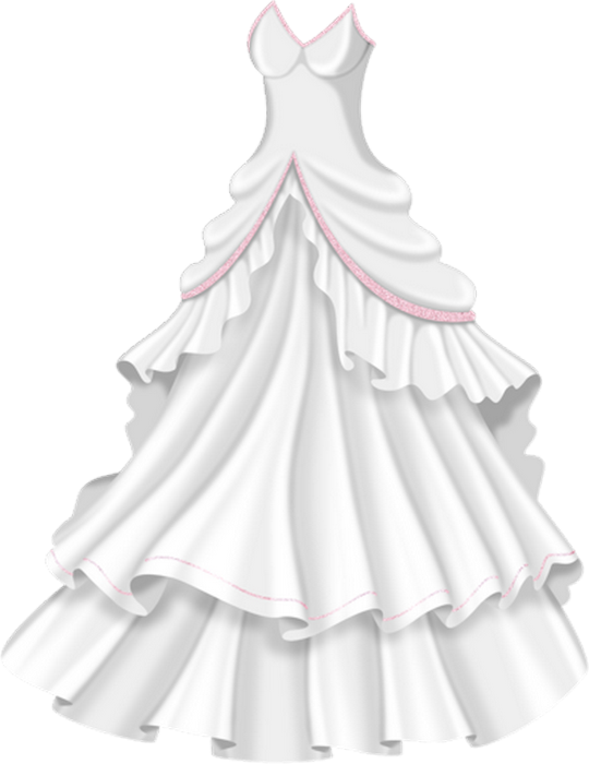 Wedding Dress (540x700), Png Download