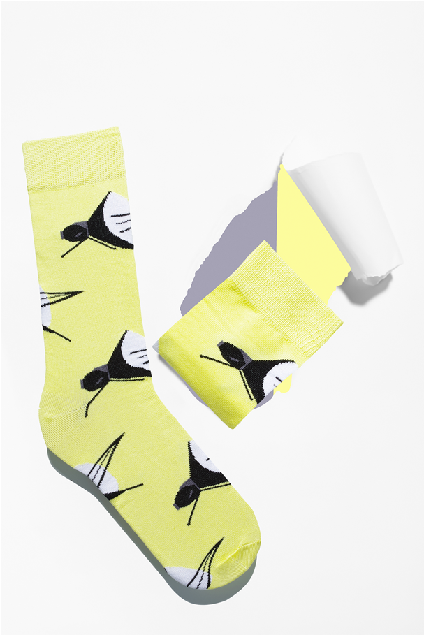 Space Socks - Black Spaceships - Sock (897x908), Png Download