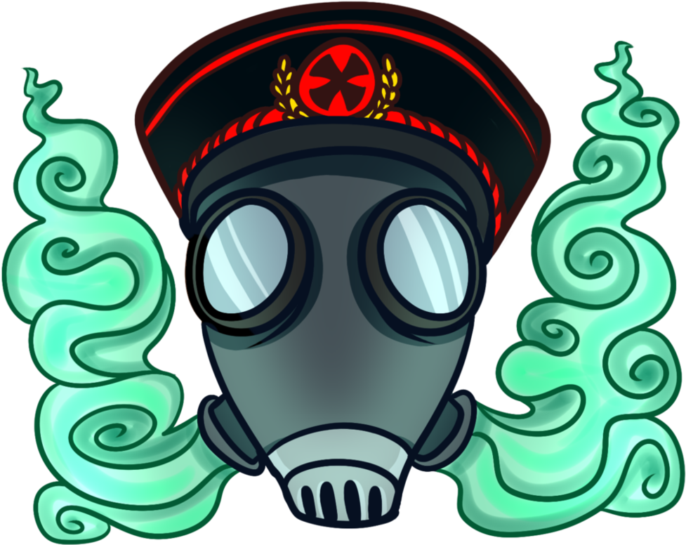 Drawn Gas Mask Smoke - Illustration (993x805), Png Download