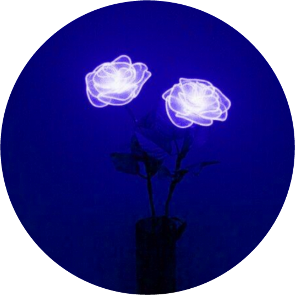Freetoedit Flower Darkblue Blue Art Collage Png Edit - 100 Letters Halsey (1024x1024), Png Download
