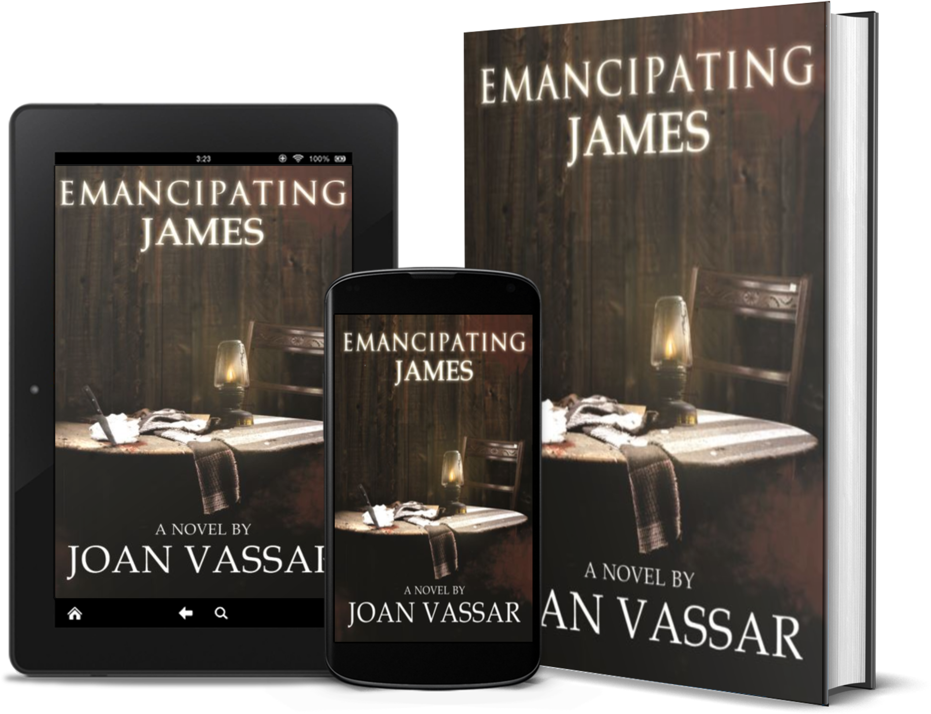 Emancipating James By Joan Vassar - Book Cover (2720x1844), Png Download