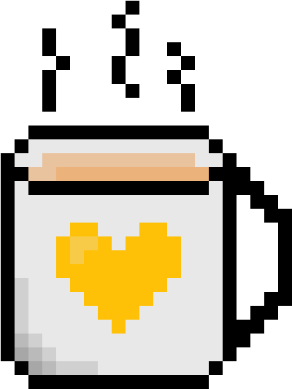 Golden Heart Mug - Coffee Cup Cross Stitch (900x1200), Png Download