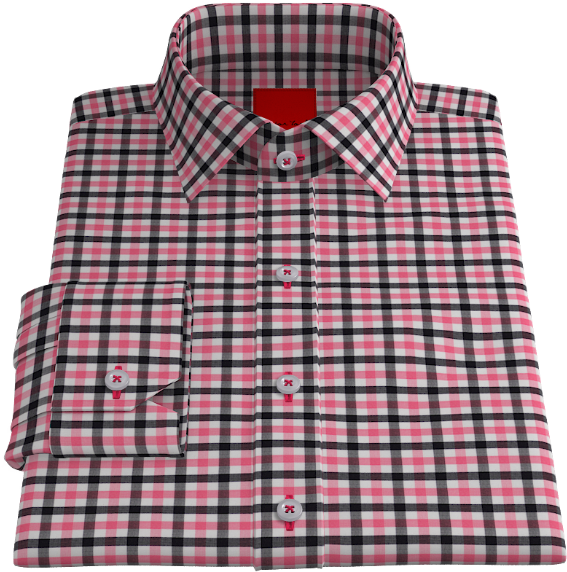 Pink Black Check S$250 - Plaid (623x623), Png Download