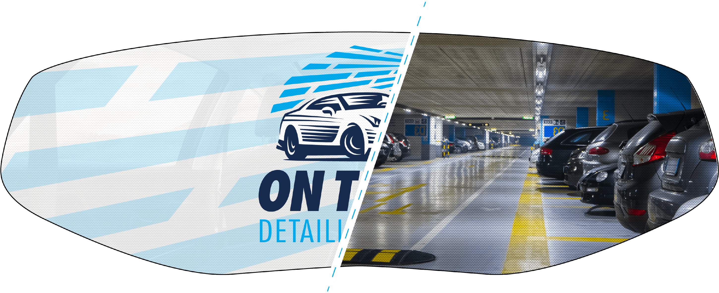 One Way Vision - Ford S-max (2966x1318), Png Download