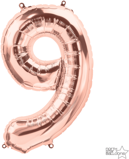 34" Rose Gold Numbers - 2019 Ballons Rose Gold (620x620), Png Download