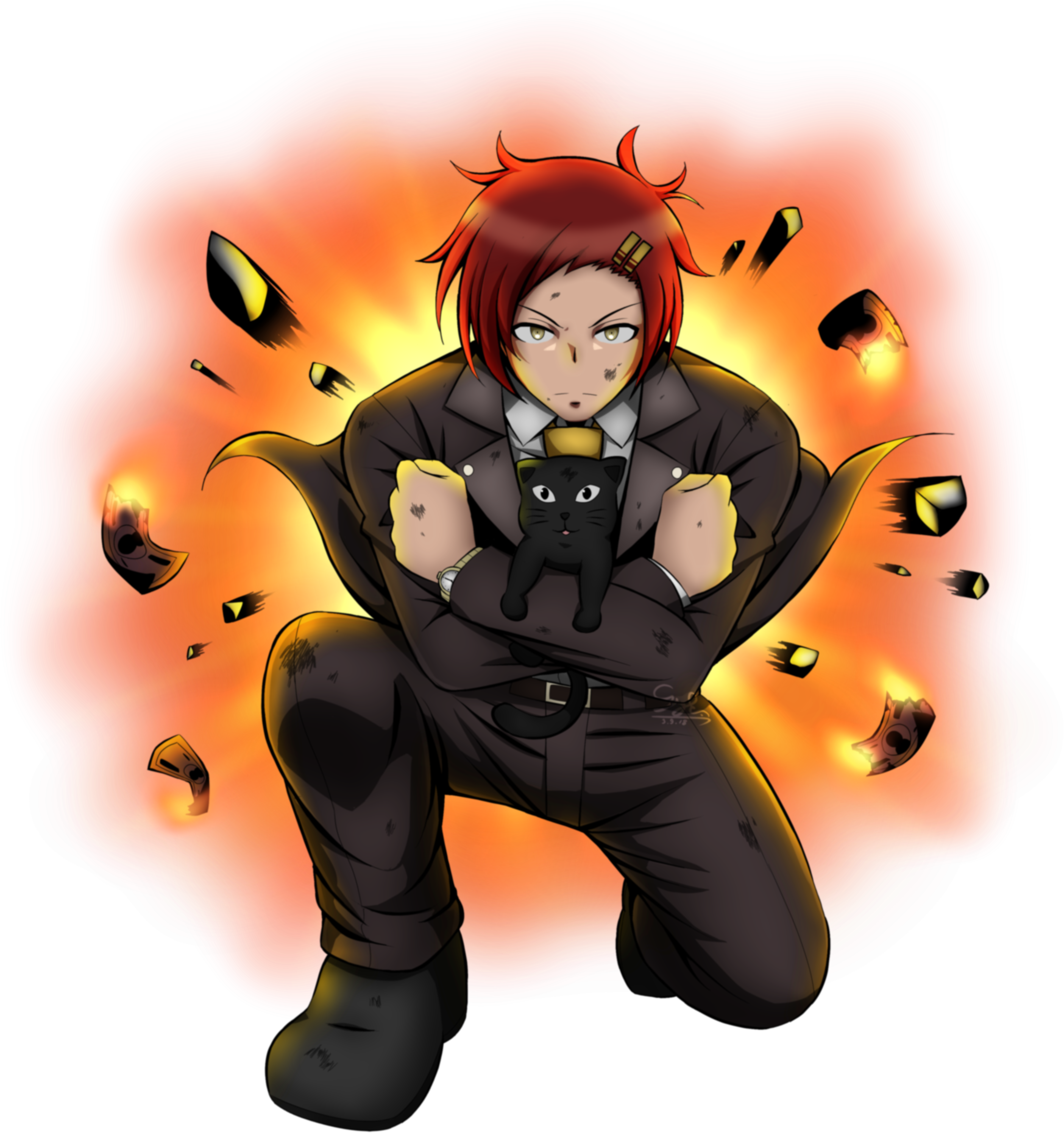 Shinji Homura The Shsl Businessman - Cartoon (4148x3972), Png Download