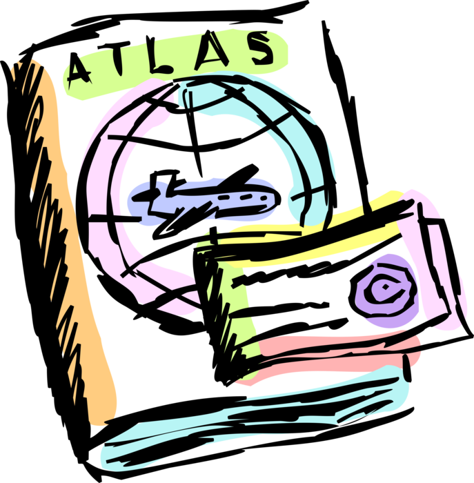 Vector Illustration Of Commercial Airline Flight Ticket - Atlas Clipart (687x700), Png Download