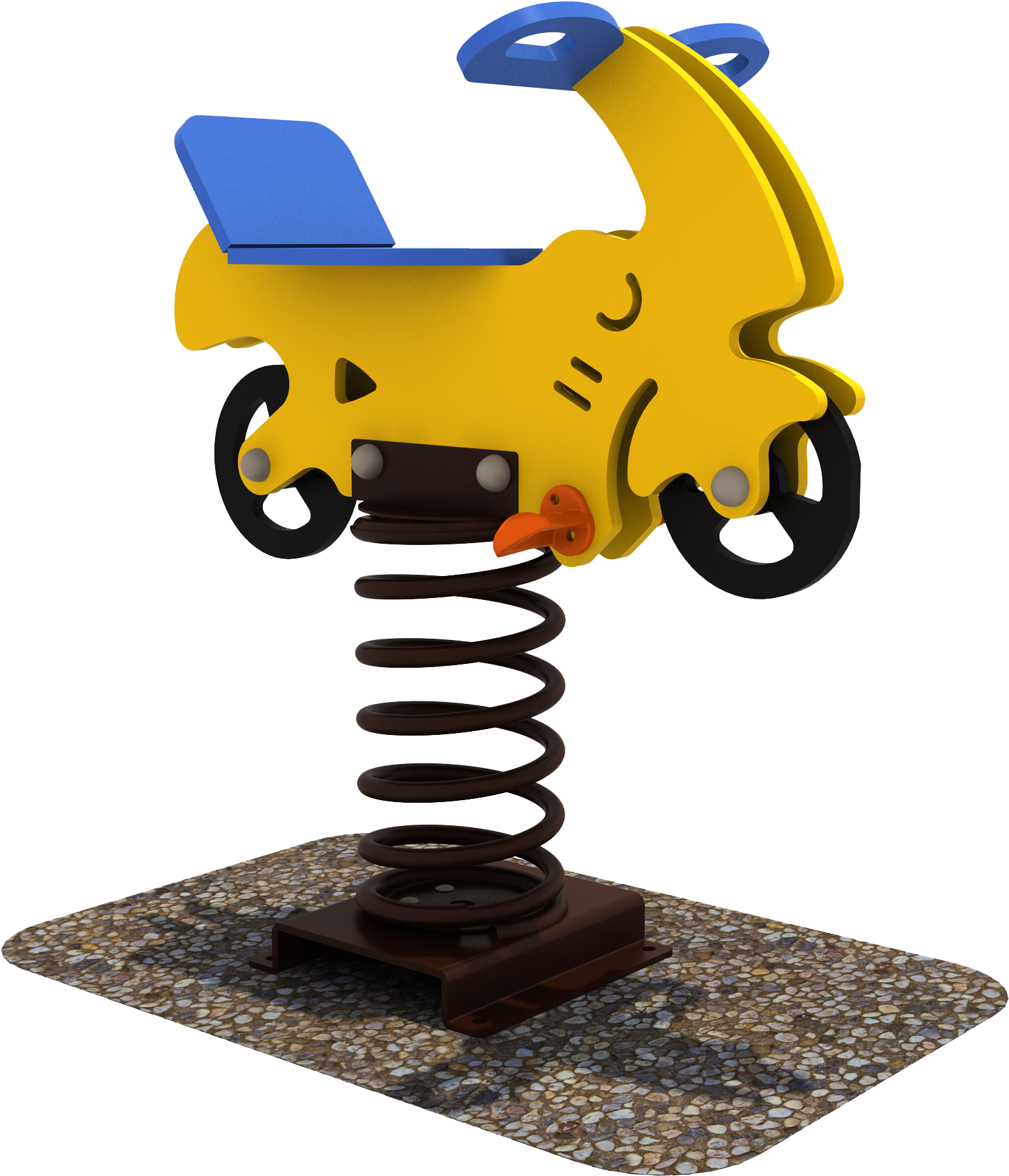 Bouncy Playground Spring Toy (1596x1842), Png Download
